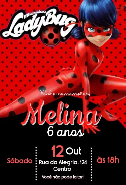 Convite Ladybug