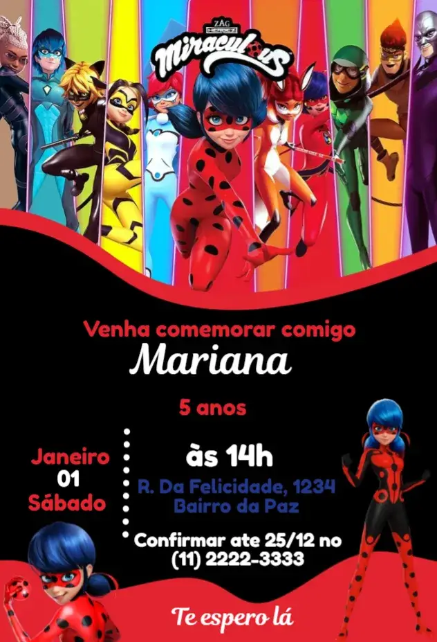 Convite Ladybug