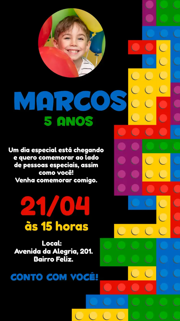 Lego Com Foto Blocos