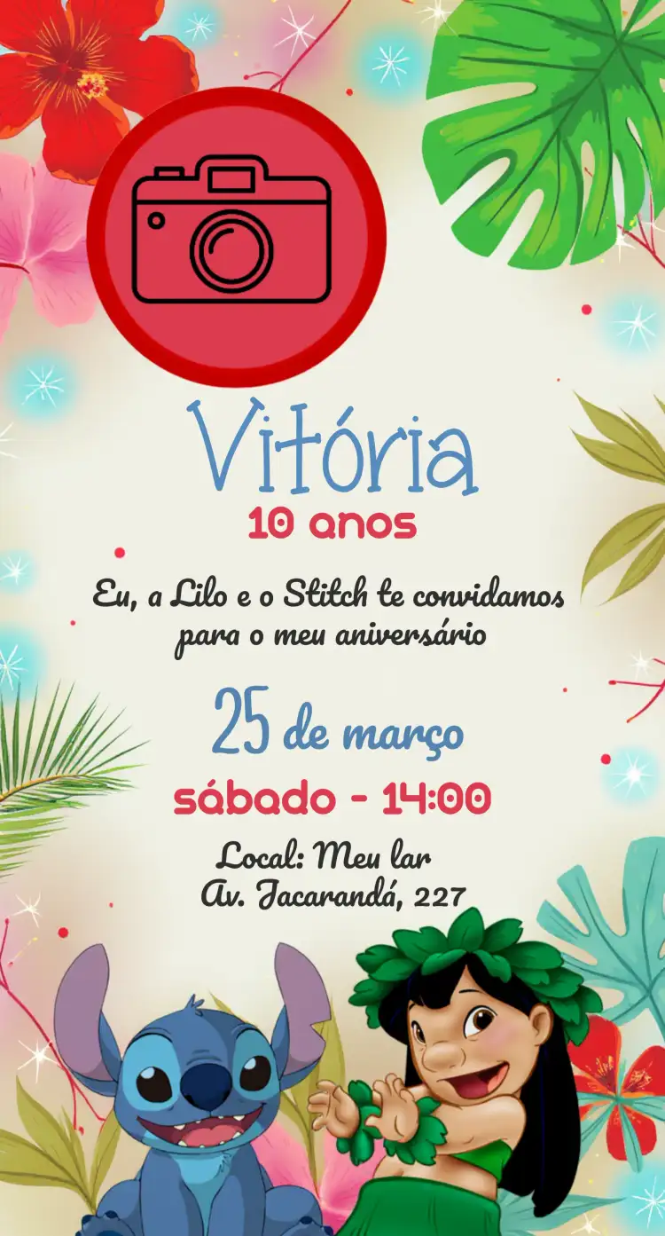 Lilo & Stitch Com Foto