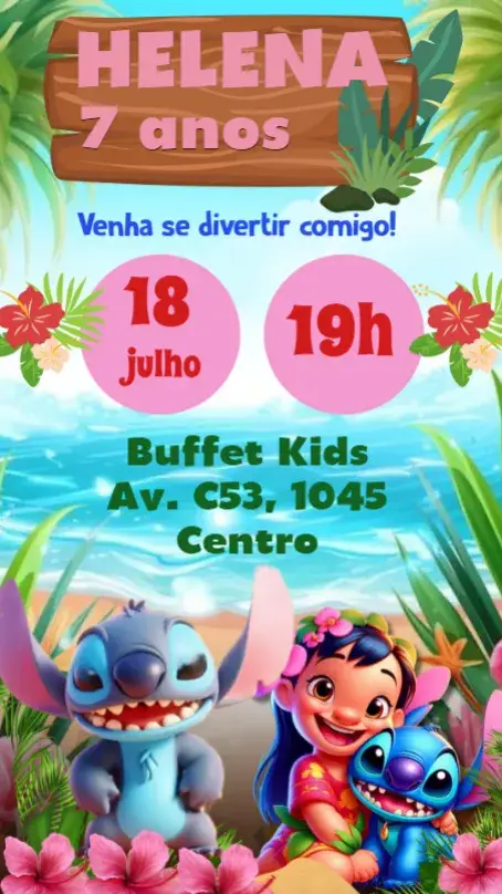 Lilo and Stitch invitation