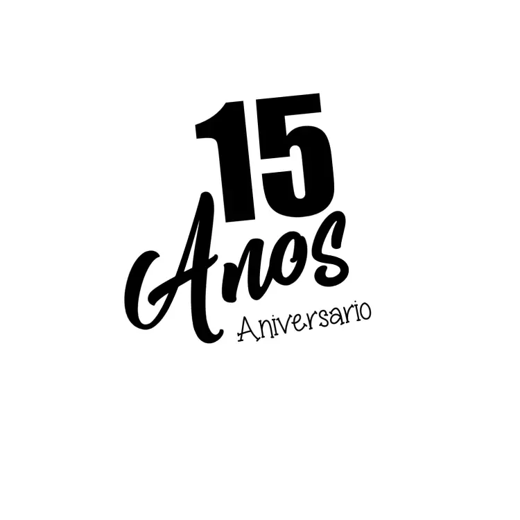 Convite Logo Festa 15 Anos Criar – tema 15 anos preto e branco, minimalista, elegante, moderno, sophisticated, clássico