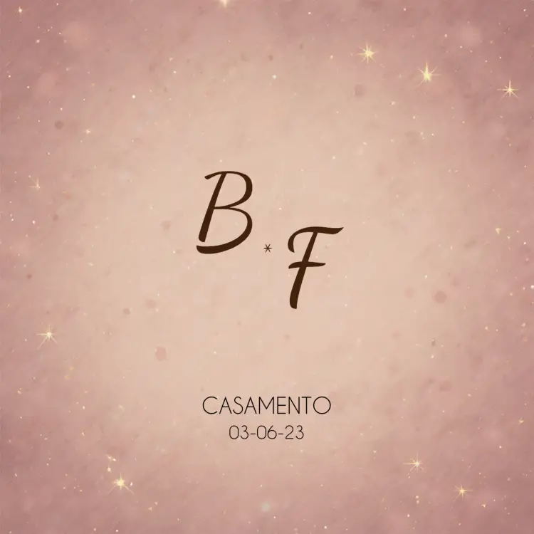 Convite Logo Monograma Casamento Arabesco
