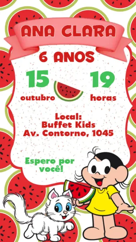 Invitación Magali editable y personalizable