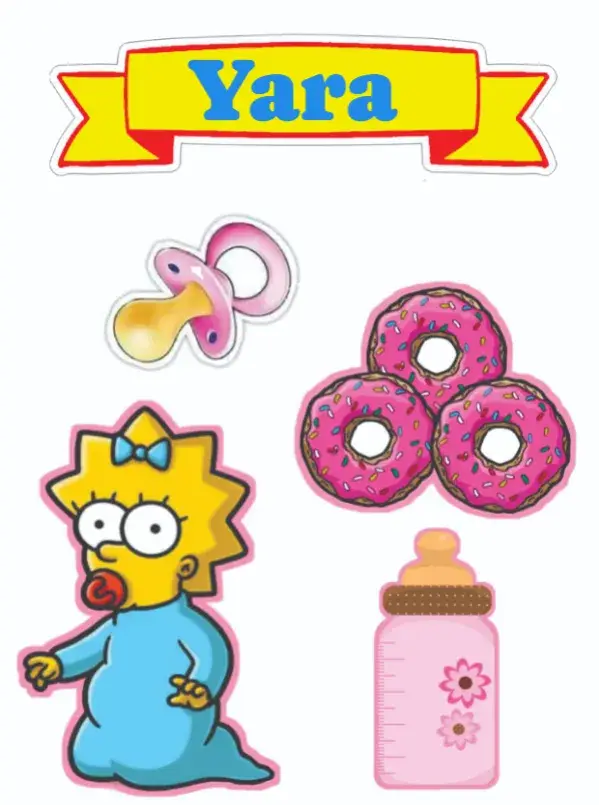 Maggie Simpson invitation