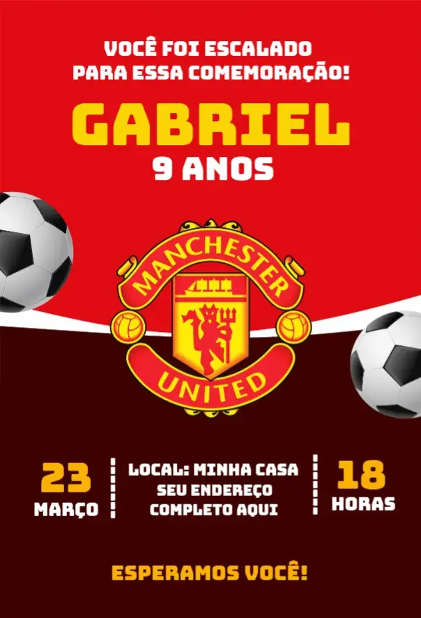 Convite Manchester United 5