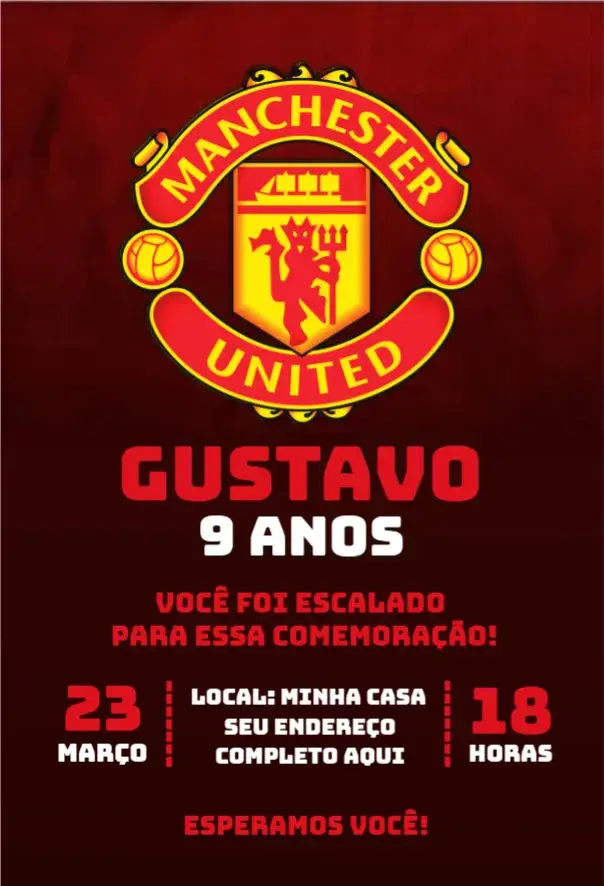 Convite Manchester United