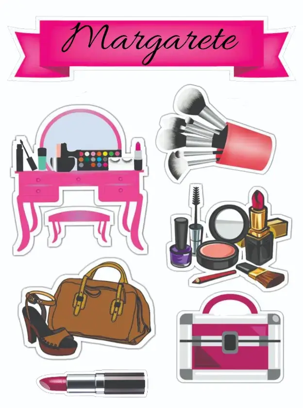 Convite Maquiagem – tema Topo de bolo moderno, elegante, vibrante, feminino, colorido