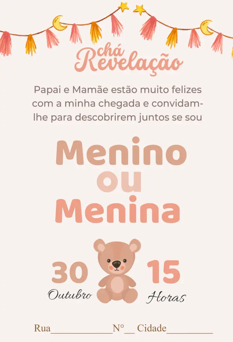 Invitation Girl or Boy? – Gender Reveal theme modern, colorful, playful, minimalist, childlike, fun