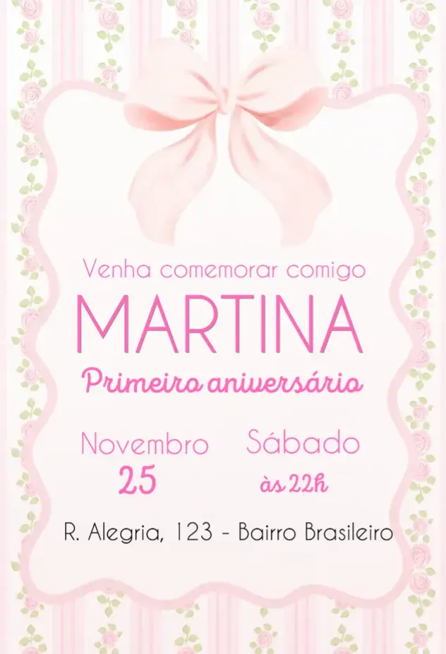 First birthday invitations to customize online