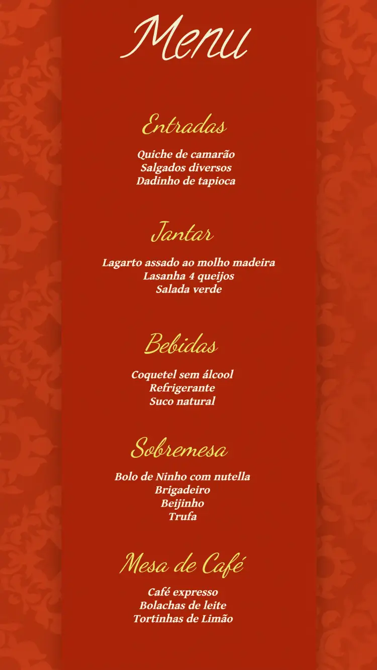 Convite Menu De Casamento Amarelo – tema Casamento amarelo vibrante, moderno, minimalista, elegante, branco clássico, textura digital