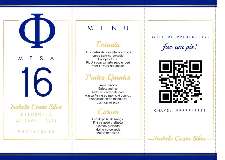 Convite Menu Triângulo Formatura Filosofia Filosofo – tema Formatura moderno, elegante, minimalista, intelectual, sofisticado, triangular