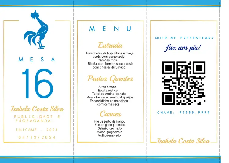 Menu Triângulo Formatura Publicidade E Propaganda Formação