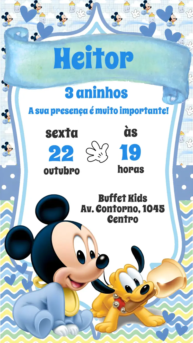 Convite Mickey