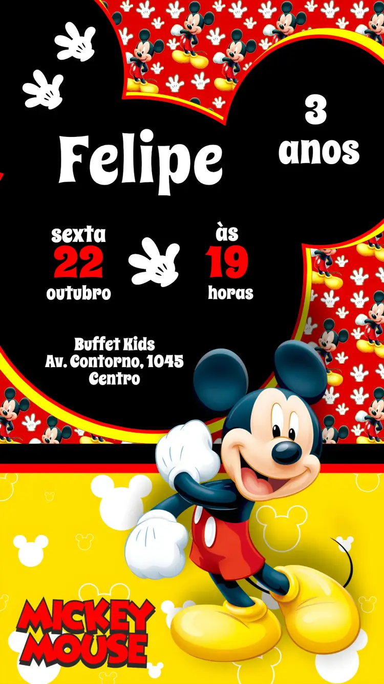 Convite Mickey