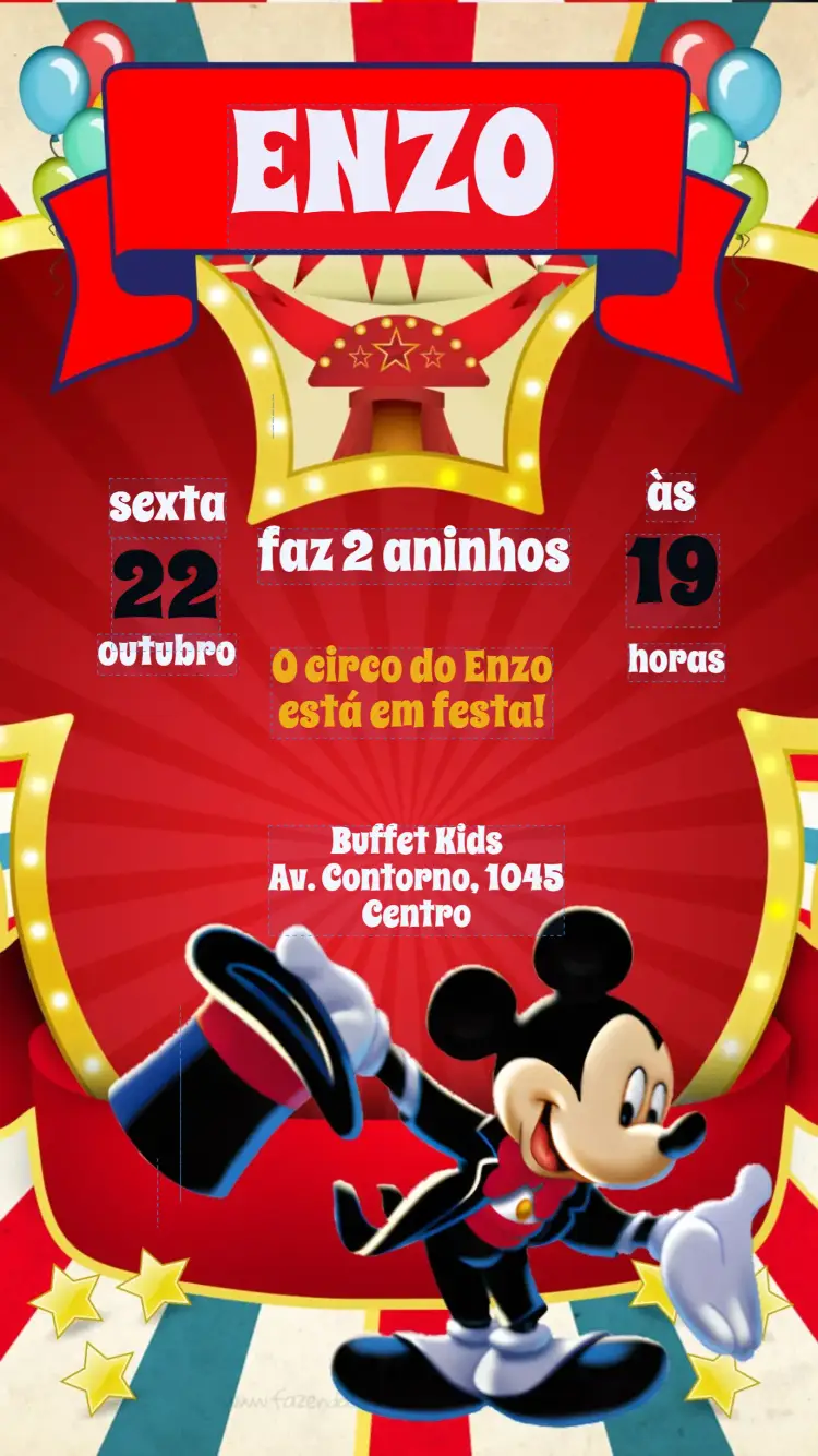 Convite Mickey