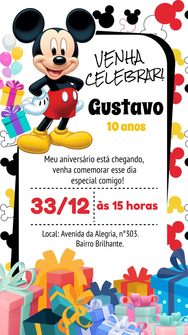 Mickey Mouse Colorido