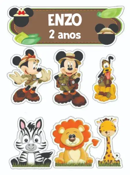 Mickey Safari invitation