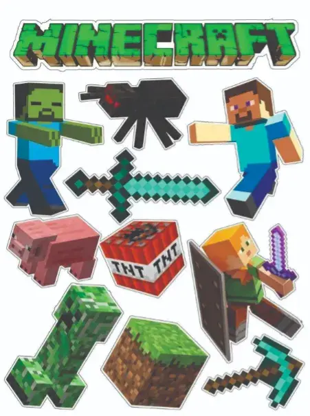 Invitación Minecraft editable y personalizable
