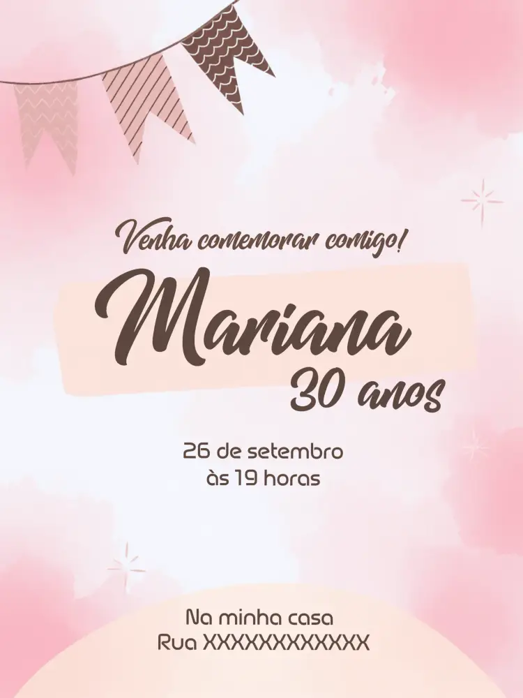 Convite Minimalista Delicado