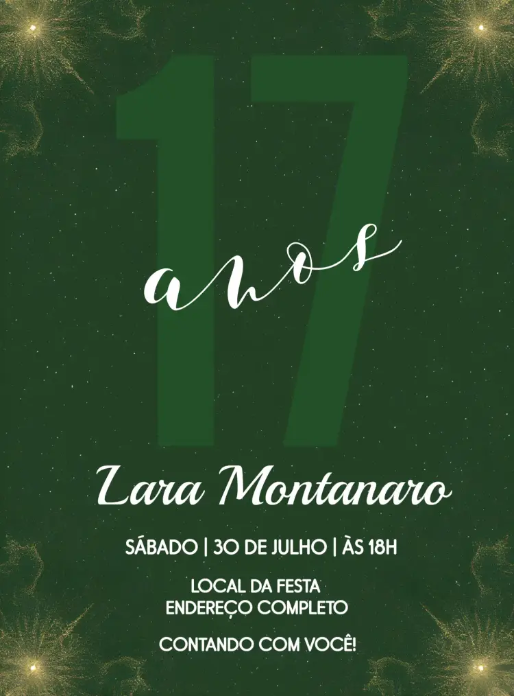 Convite Minimalista Noitada