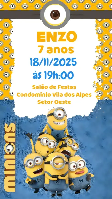 Convite Minions