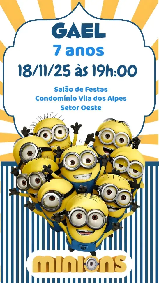 Convite Minions
