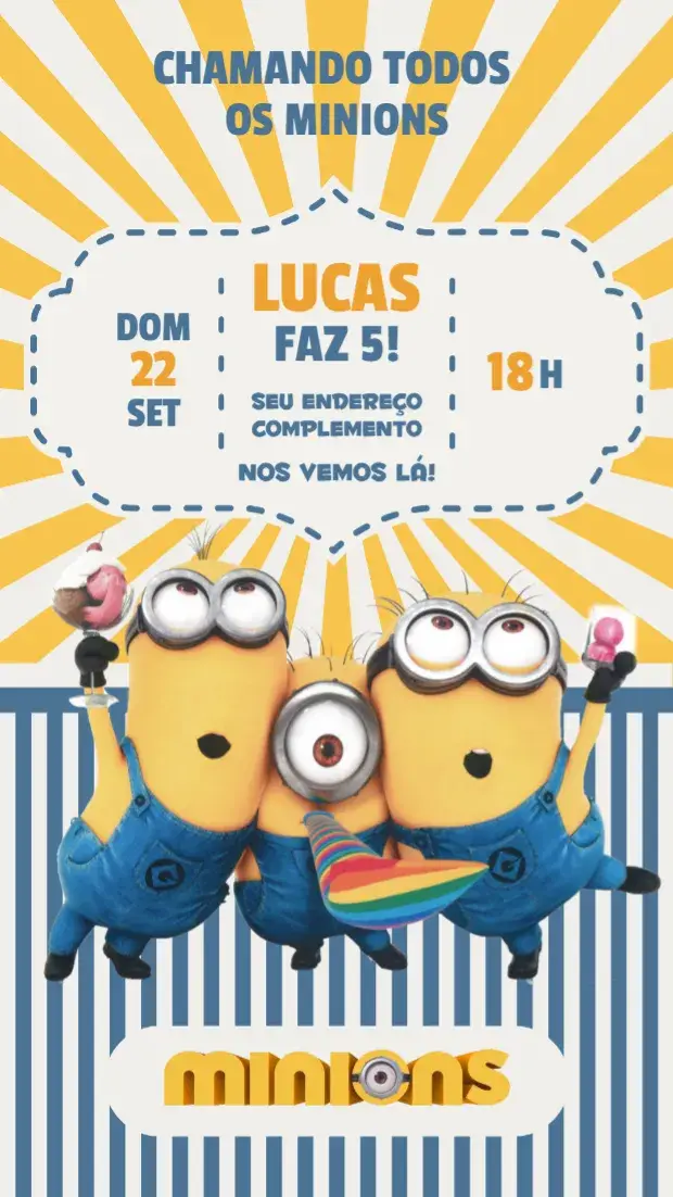 Convite Minions