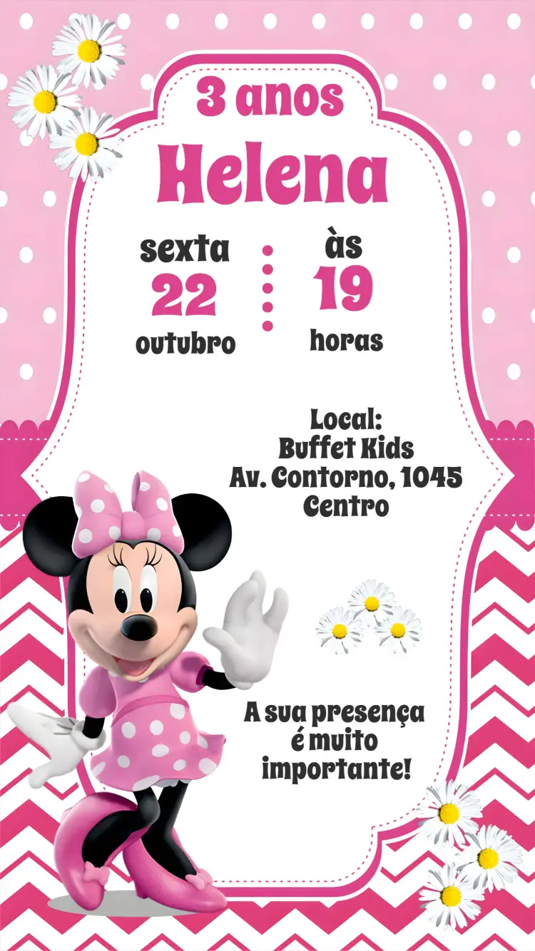 Convite Minnie