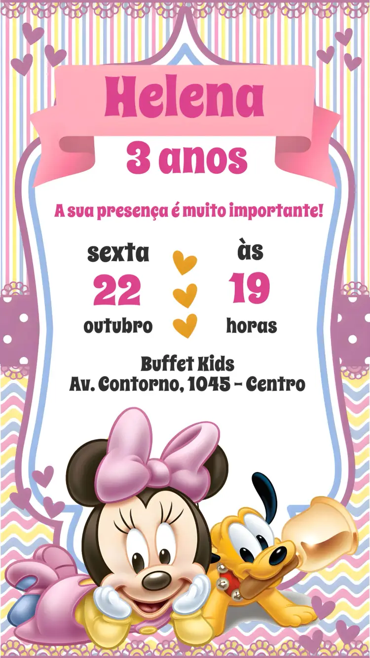 Convite Minnie