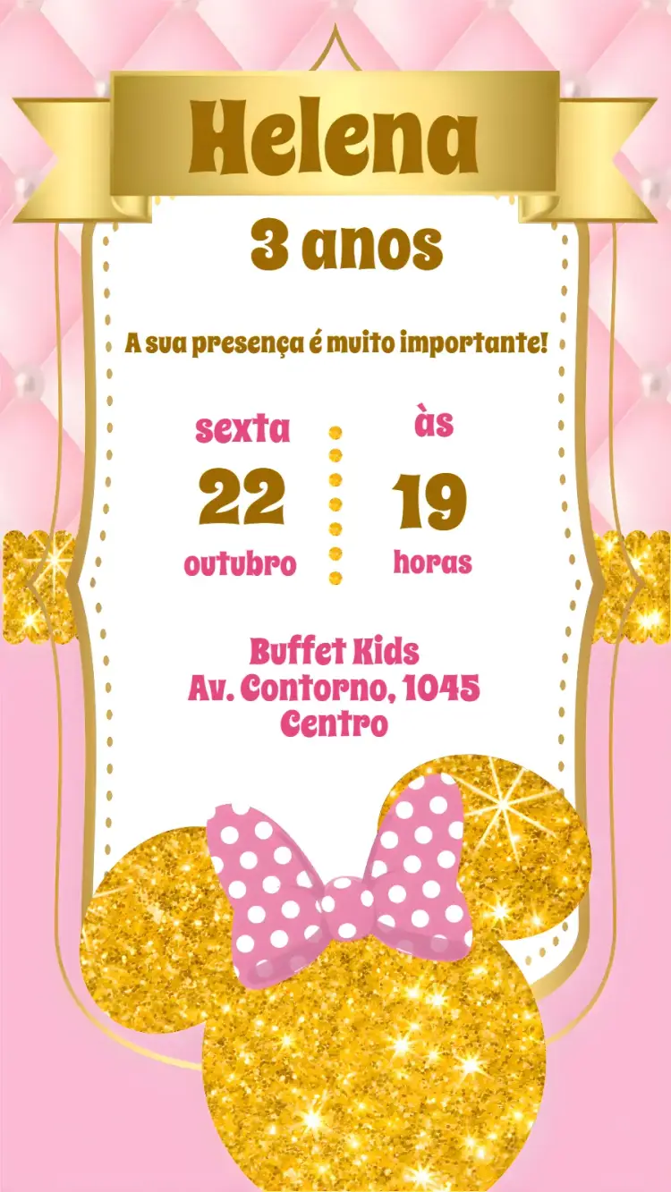 Convite Minnie
