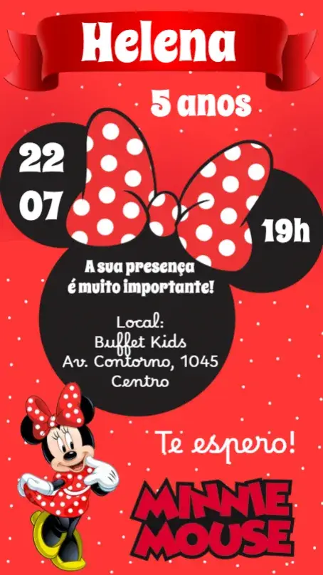 Minnie invitation