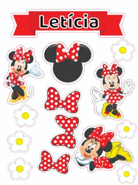 Red Minnie invitation