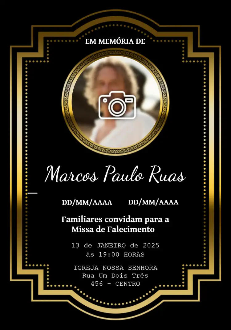 Missa De Falecimento Com Foto Culto