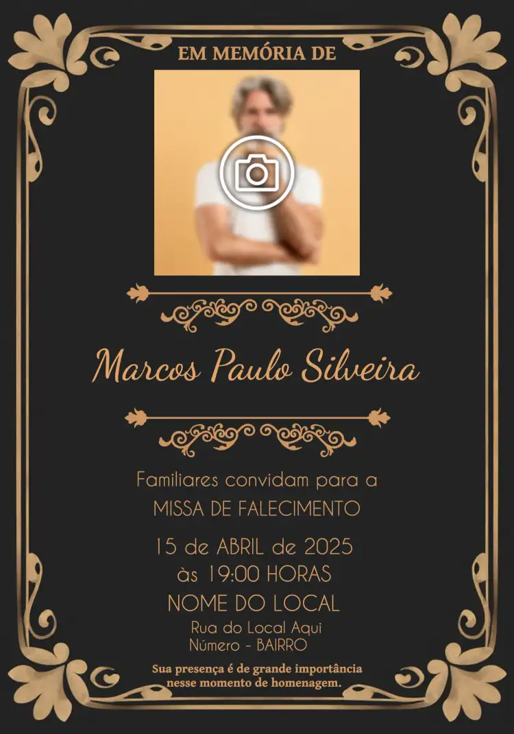 Missa De Falecimento Com Foto Dia