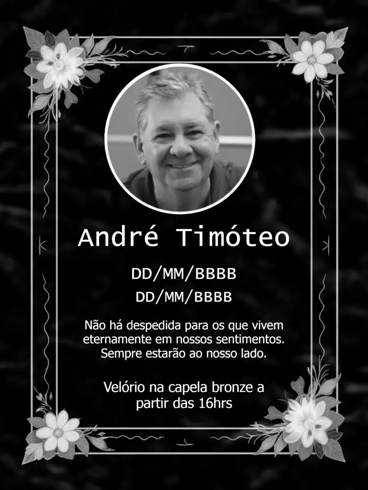 Convite Missa De Sétimo Dia Com Foto 7°