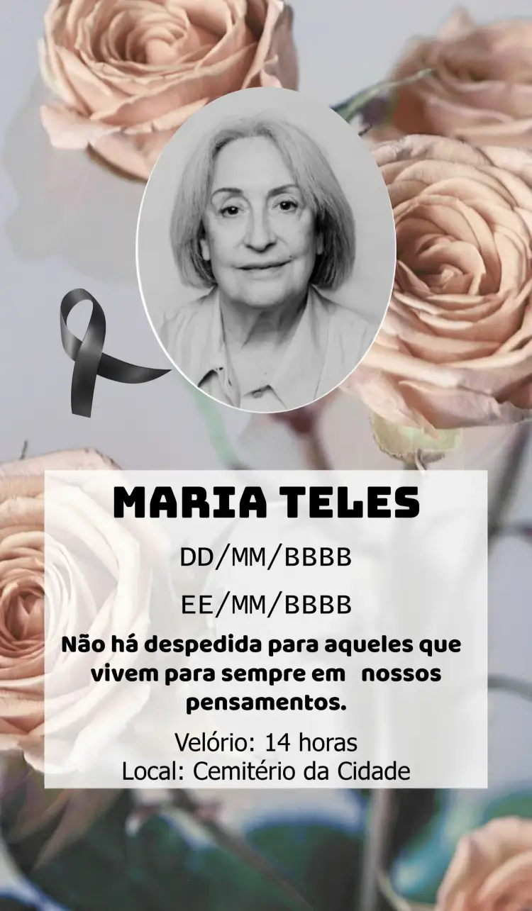 Convite Missa De Sétimo Dia Com Foto Igreja – tema Datas Comemorativas sóbrio, clássico, elegante, minimalista, respeitoso