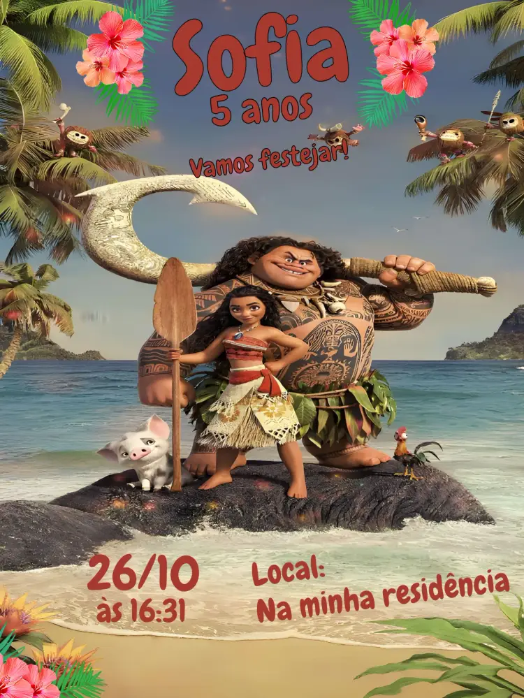 Convite Moana