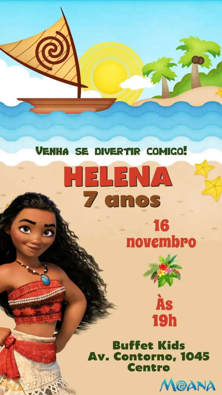 Convite Moana