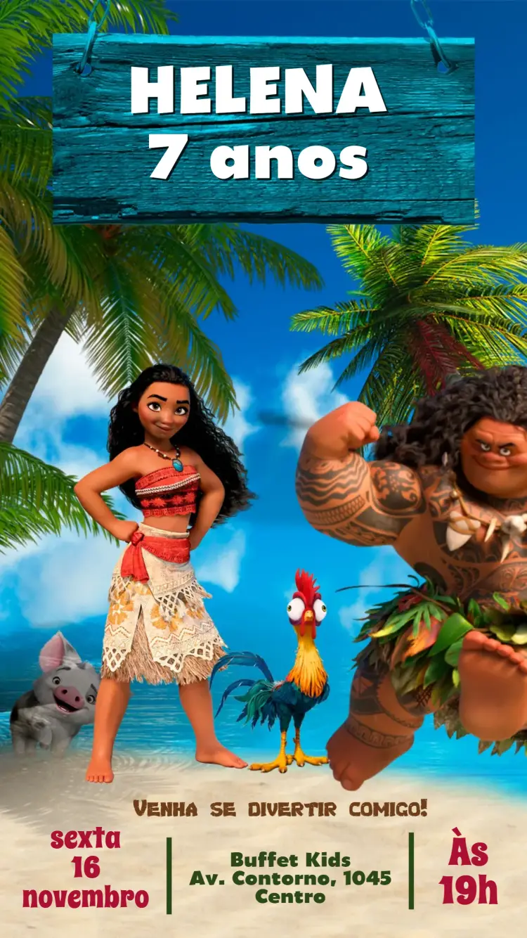 Convite Moana