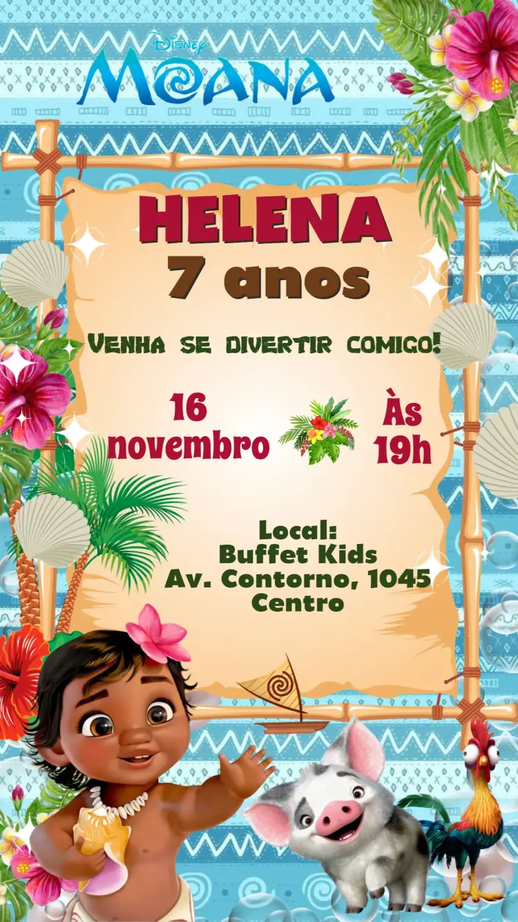Convite Moana