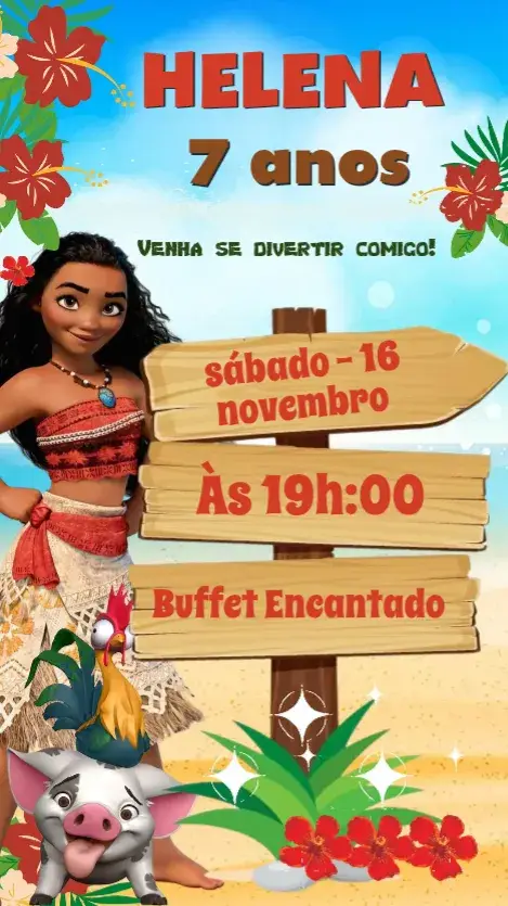 Convite Moana