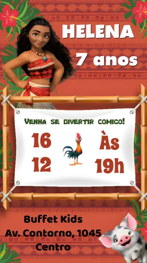 Convite Moana