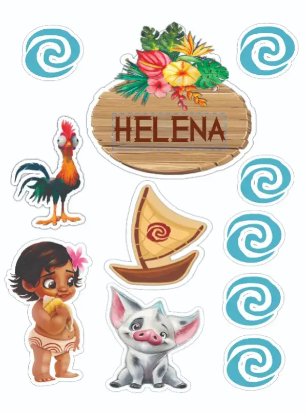 Moana Baby invitation