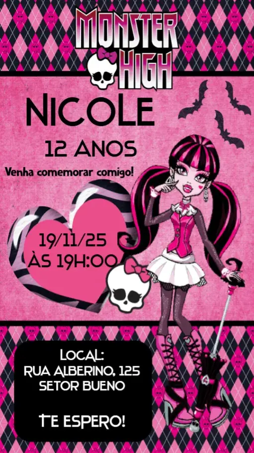 Convite Monster High