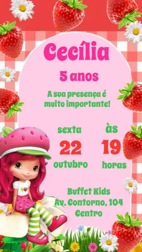 Strawberry invitation