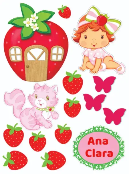 Moranguinho Baby invitation