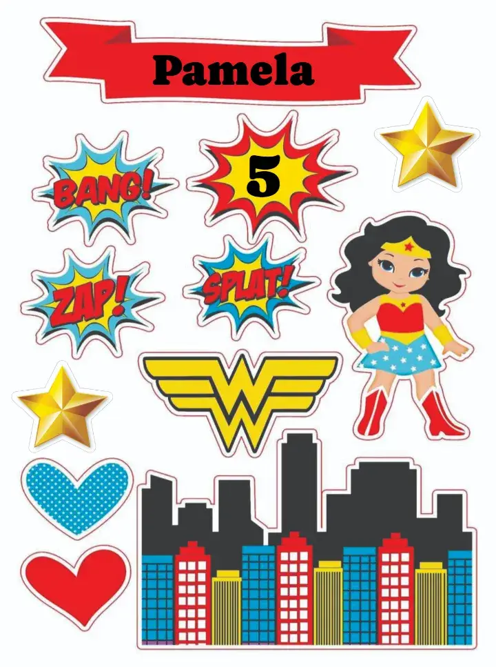Wonder Woman invitation