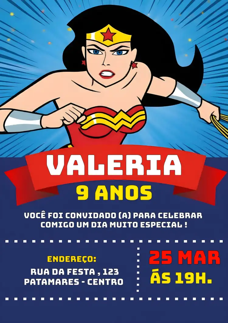 Mulher Maravilha Infantil