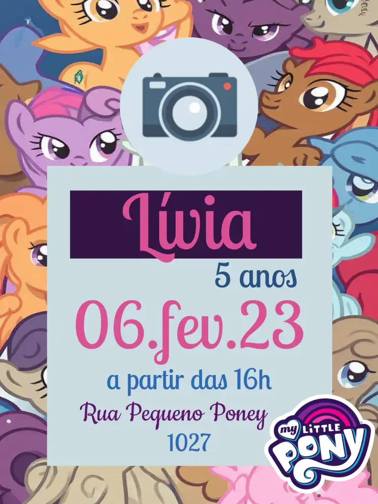 My Little Pony Com Foto Infantil
